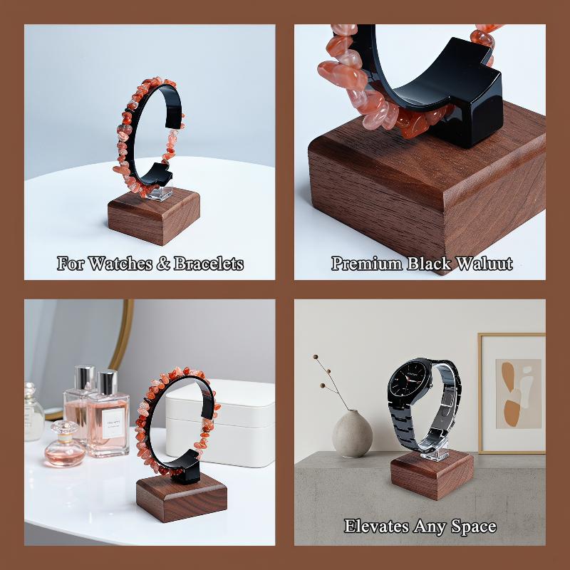 Support en bois en forme de C  - Jewelry And Watches Inc avis et prix